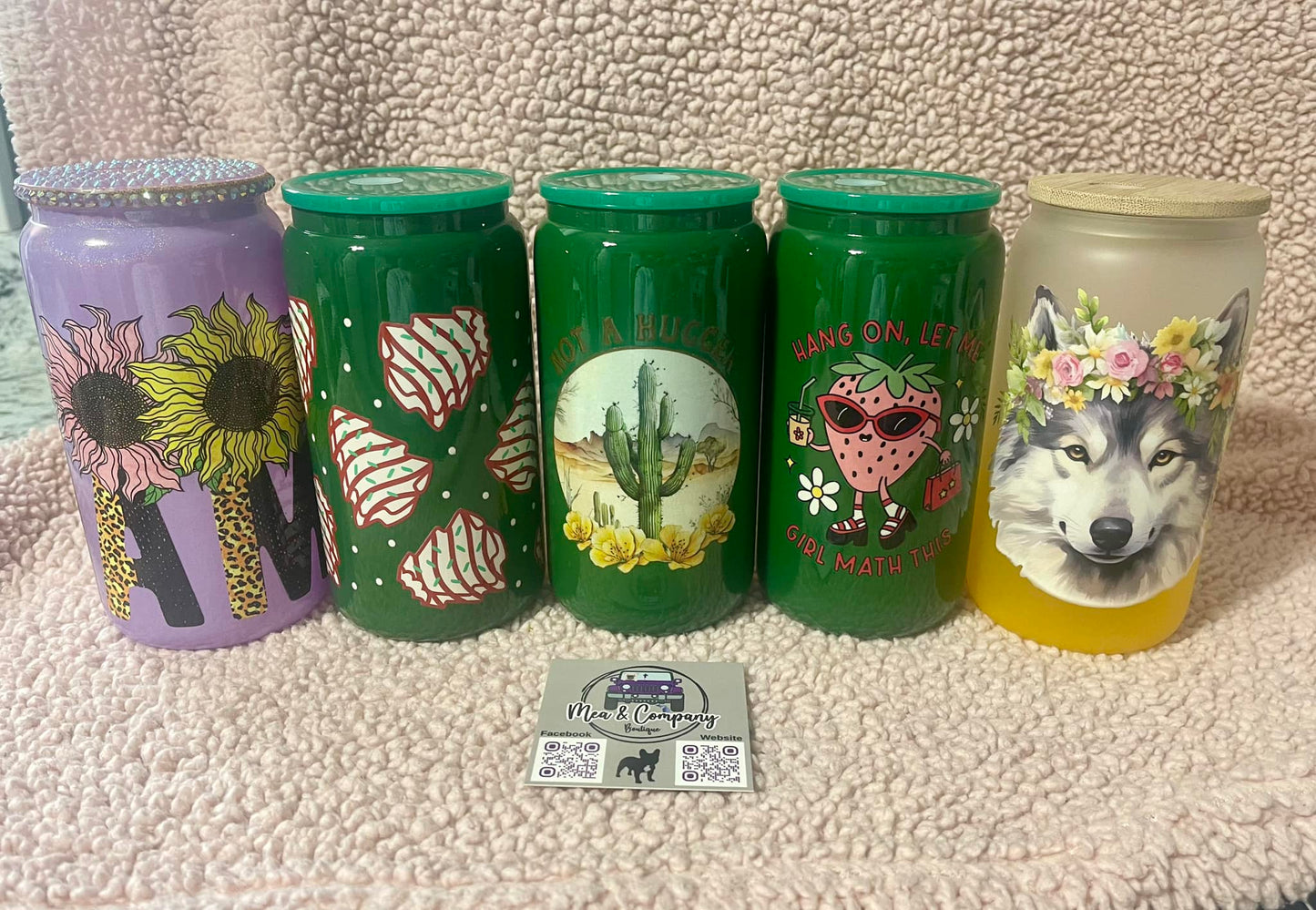 16 oz Glass Mugs Ready to go!!