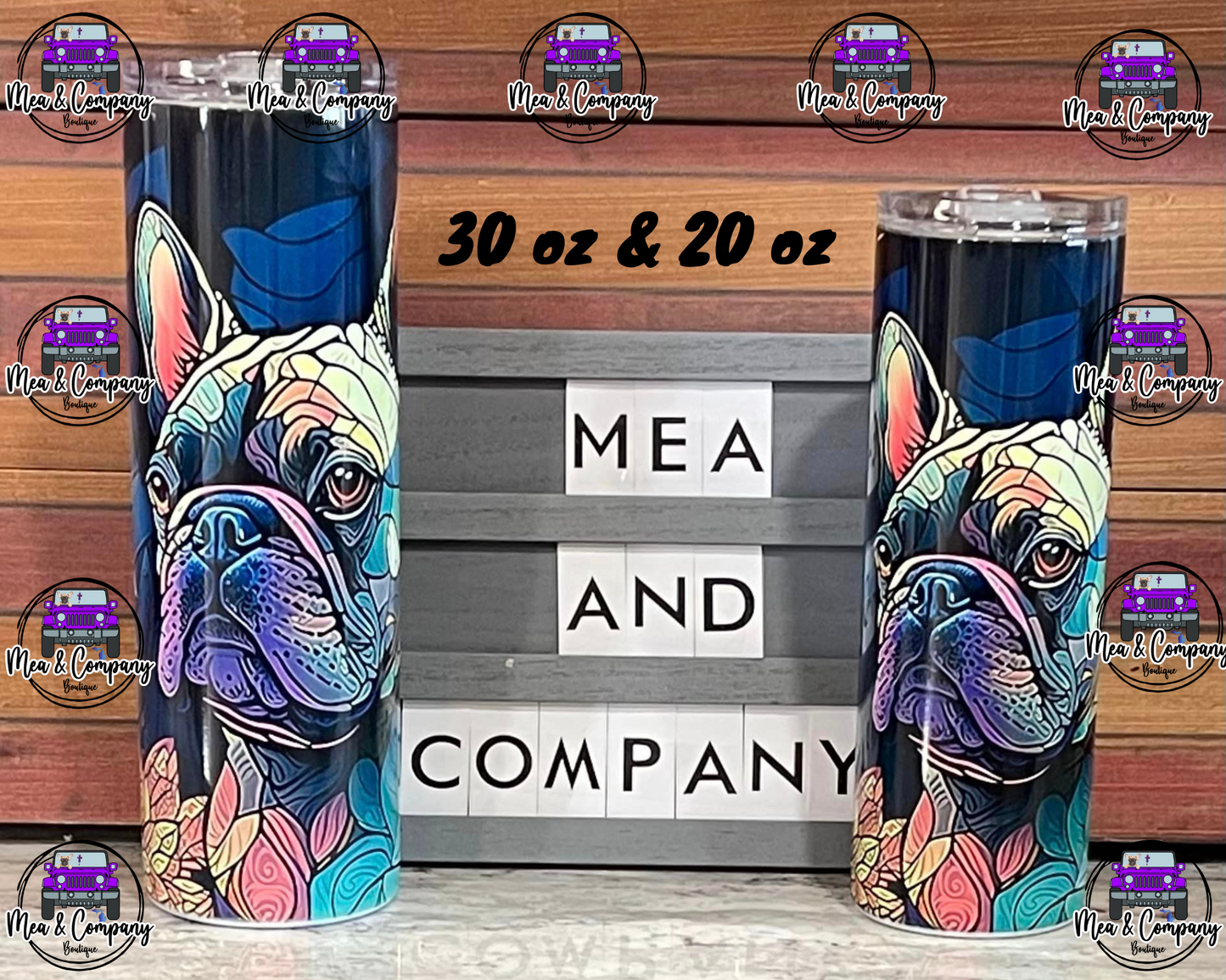 Frenchie Tumbler 20 oz