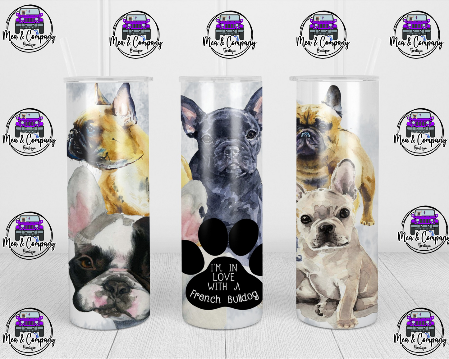 Frenchie Tumbler 20 oz