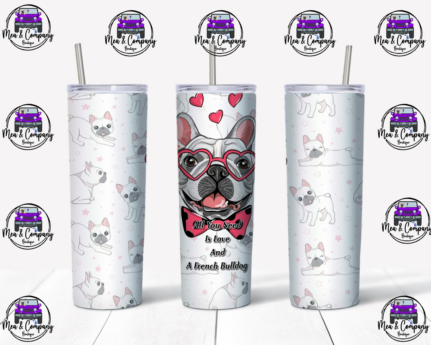 Frenchie Tumbler 20 oz